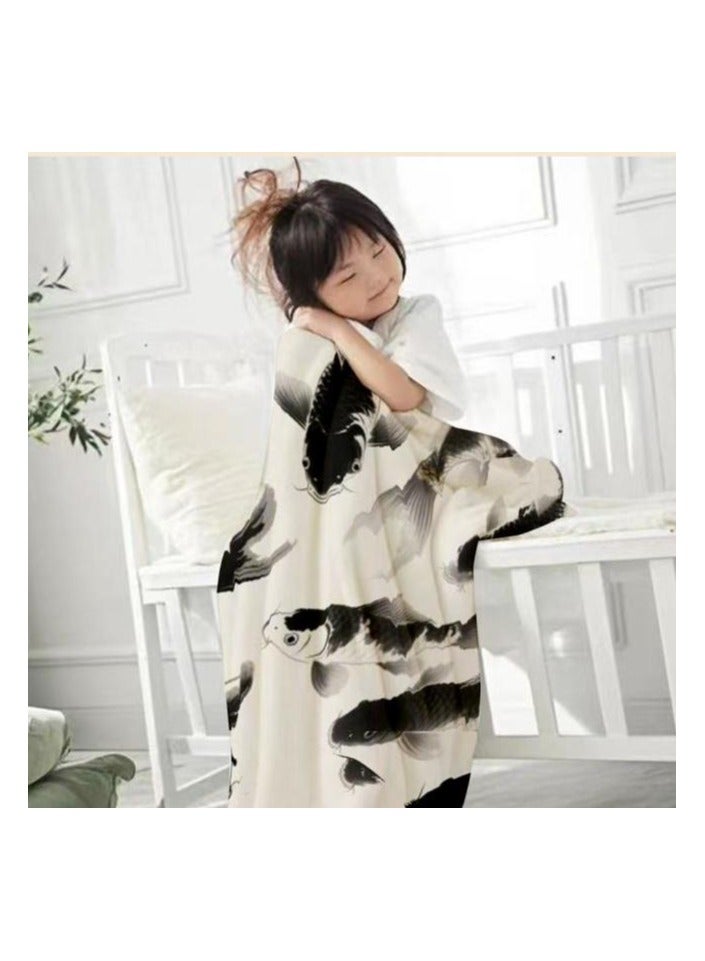general Children's or student cartoon flannel thin blanket (warm and comfortable, suitable for sleep, games) 100cm*150cm - 413 - Image 3
