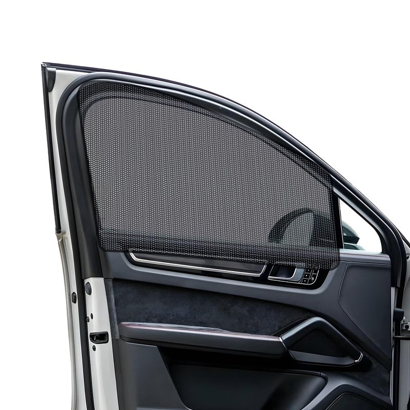 ZNDAW 2PCS Car Window Shade 193291 Magnetic Auto Front Side Window Cling Sunshade Car Window Screen for Sun Glare and UV Rays Protection Vehicle Sun Shades for Baby - Image 3