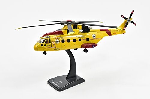 NewRay New Ray AgustaWestland AW101 (EH101) Helicopter Yellow Canada Forces Search & Rescue Sky Pilot Series 1/72 Diecast Model - Image 5