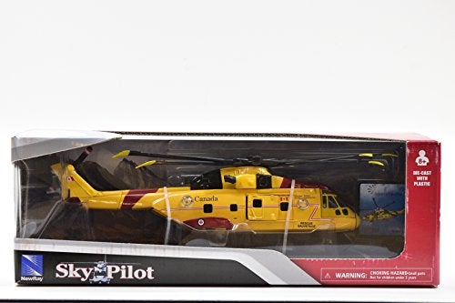 NewRay New Ray AgustaWestland AW101 (EH101) Helicopter Yellow Canada Forces Search & Rescue Sky Pilot Series 1/72 Diecast Model - Image 3
