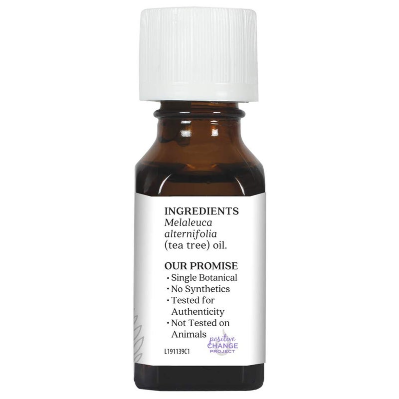 Aura Cacia 100% Pure Tea Tree Essential Oil | GC/MS Tested for Purity | 15 ml (0.5 fl. oz.) | Melaleuca alternifolia - Image 2