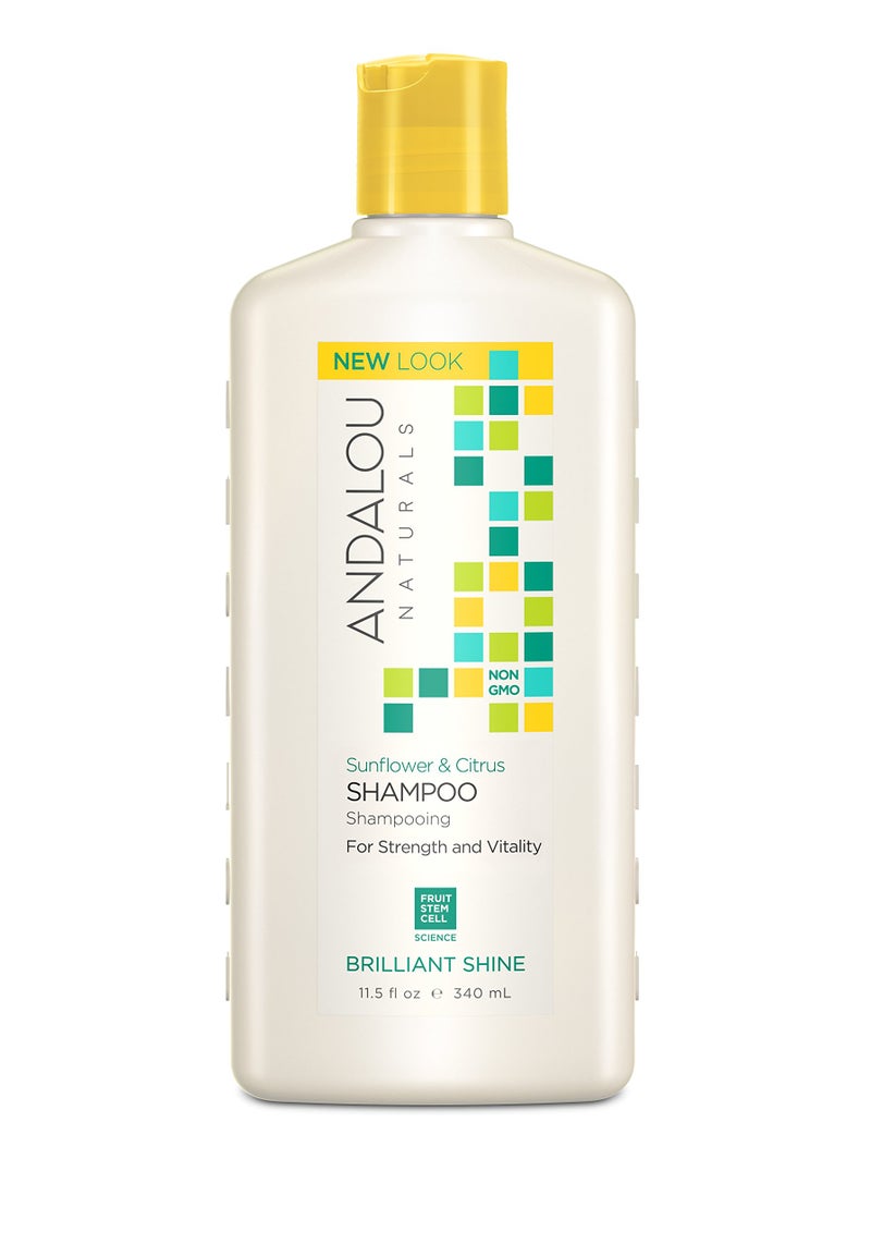 Andalou Naturals Sunflower and Citrus Brilliant Shine Shampoo, 11.5 Ounce - Image 1