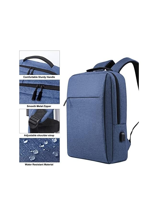 ستارجولد حقيبة ظهر للكمبيوتر المحمول للسفر، 16 بوصة مقاومة للماء كاجوال أنيقة للجنسين مع منفذ شحن USB وحماية ضد السرقة أثناء السفر والمشي لمسافات طويلة، حقيبة كتب مدرسية جامعية حقيبة نهارية كاجوال - Image 4