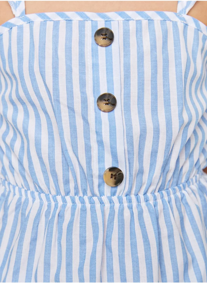 trendyol Kids Striped Top & Shorts Set