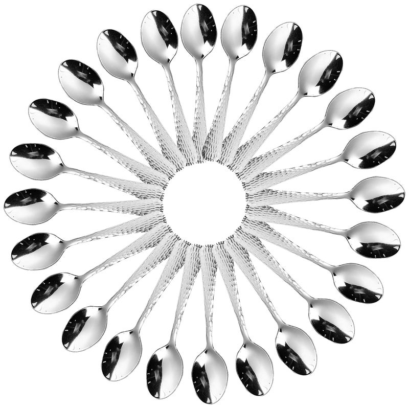 AXIOM Stainless Steel Spoons Set of 24 Small Spoons. Tiny Spoons for Coffee, Tea, Sugar, & Spices. Mini Spoons for Kids - Image 1