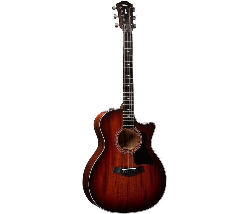 Taylor 324ce Grand Auditorium Tropical Mahogany Acoustic Electric Guitar Cutaway V Class Bracing - Shaded Edge Burst - Image 2
