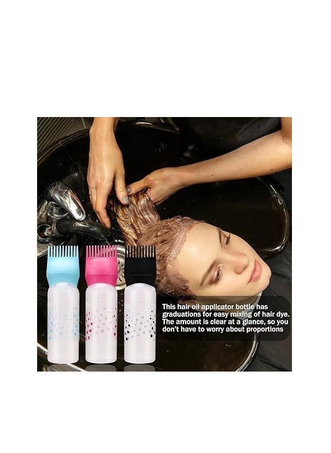 Spaceshoop Hair Oil Applicator Bottle with Root Comb, 160ml, for Hair Treatment and Colouring  - Image 4
