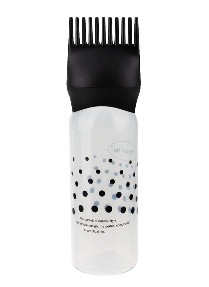 Spaceshoop Hair Oil Applicator Bottle with Root Comb, 160ml, for Hair Treatment and Colouring  - Image 1