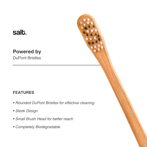 Salt. Oral Care Eden Bamboo Toothbrush for Adults | Eco-Friendly & Biodegradable | BPA-Free | Gentle Bristles & Small Head | Vegan-Friendly | Ergonomic Design | Travel-Friendly - Image 4