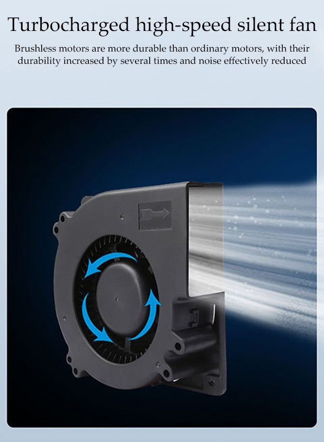 DUNISO Cooling Car Seat Cover，12V Circulation Ventilation Cooling Car Front Seat Cushion with 16 Fan，Adjustable Non-slip Breathable Ventilated Seat Cushion,Automatic Start Stop，Suitable For Most Car Seats - Image 4