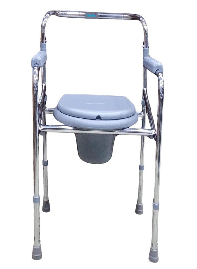 Renewa Commode Chair for Toilet Adults Height Adjustable Commode Chair with Armrests W-38 Commode Chair for Toilet Adult - Image 2