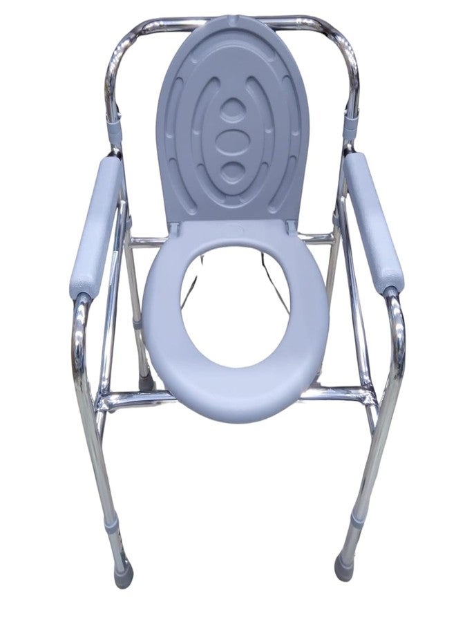 Renewa Commode Chair for Toilet Adults Height Adjustable Commode Chair with Armrests W-38 Commode Chair for Toilet Adult - Image 3