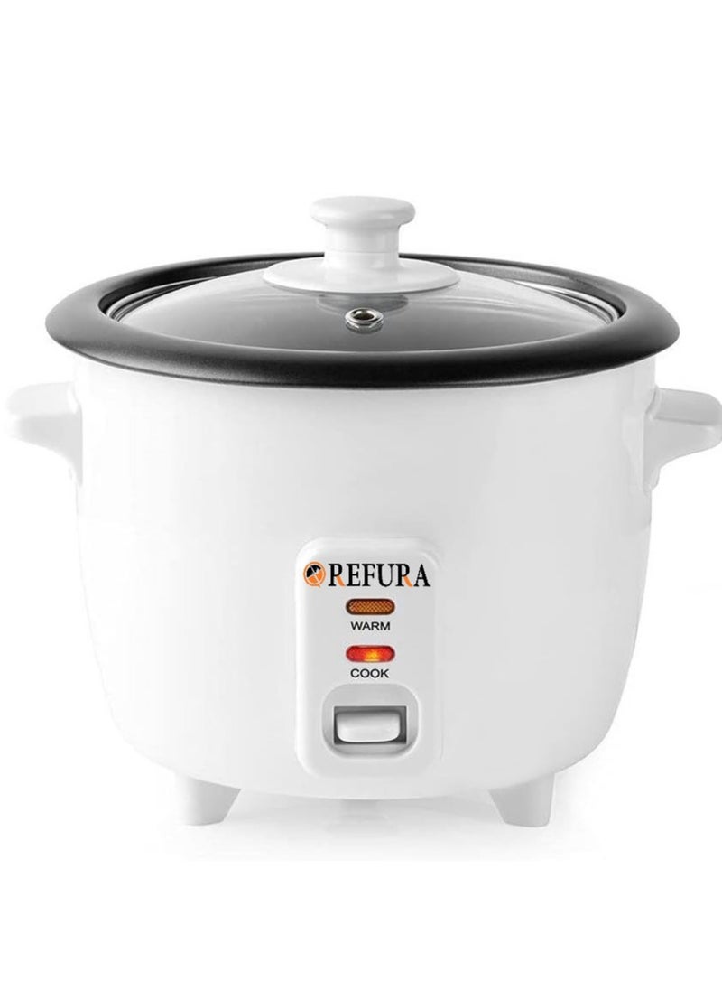 2 in 1 Rice Cooker & Steamer 1.8 L / Non-Stick Removable Bowl / Keep Warm Functionality / 700 Watts / Includes Measuring Cup & Spatula | RE-620 | Kitchen Appliances
