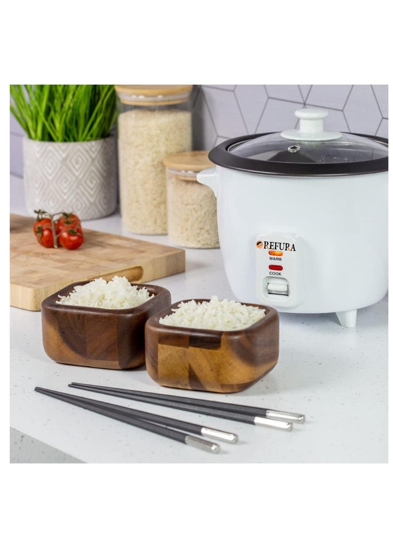 2 in 1 Rice Cooker & Steamer 1.8 L / Non-Stick Removable Bowl / Keep Warm Functionality / 700 Watts / Includes Measuring Cup & Spatula | RE-620 | Kitchen Appliances
