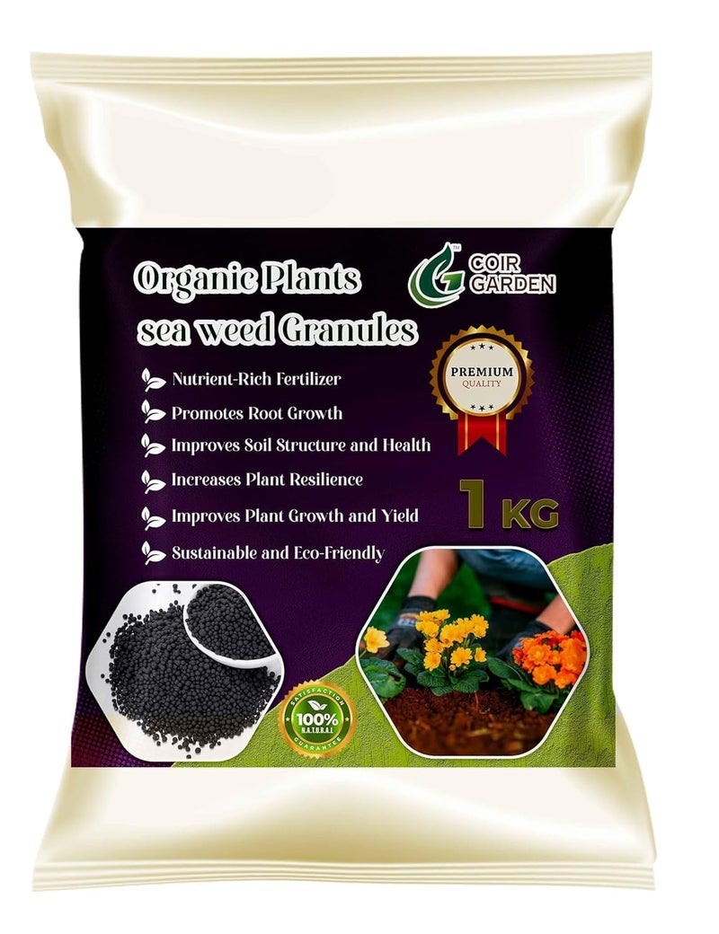 COIR GARDEN - SEA WEED EXTRACT GRANULES- SEA WEED FERTILIZER FOR PLANTS GROWTH PROMOTER - 5 KG - Image 5