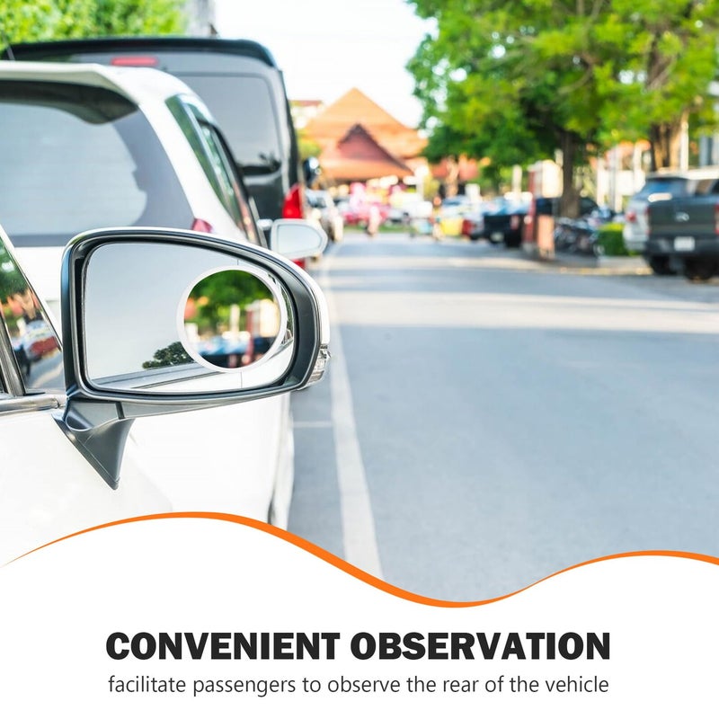 Car Blind Spot Mirror with Light Frame for Rear Seat and Door Pillar Visibility - Image 4