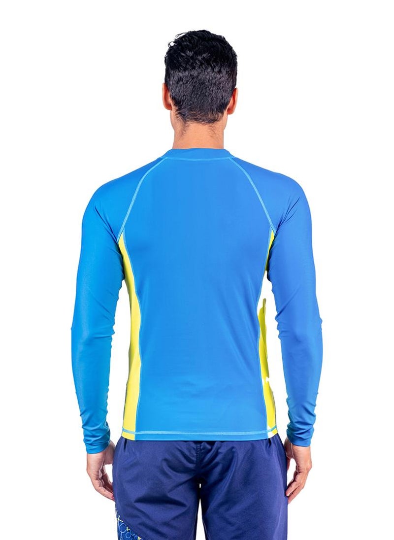COEGA SUNWEAR COEGA Mens Rashguard Long Sleeve - Navy Geometric - Image 2