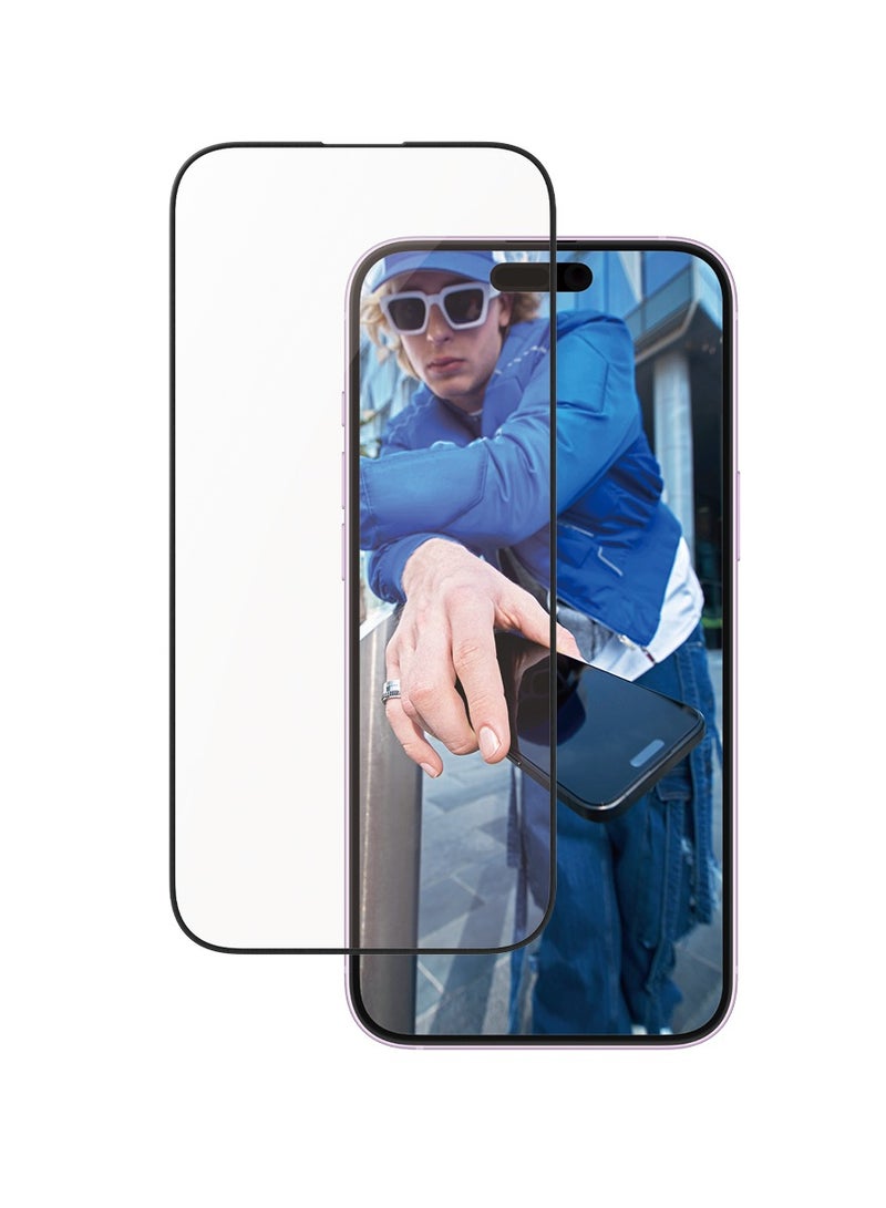 PanzerGlass® Aluminium Frame Screen Protector for Apple iPhone 16 Plus, EasyAligner, Tempered Glass, High Scratch Resistance, Impact Resistance, Elegant Aluminium Frame - Image 2