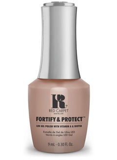 RC Red Carpet Manicure Red Carpet Manicure Fortify & Protect Soft Nude Crème Gel Polish For Strong Healthy Nails Infused With Vitamin A & Biotin (Altinude) Led Nail Gel Color 0.3 Fl Oz  - Image 1
