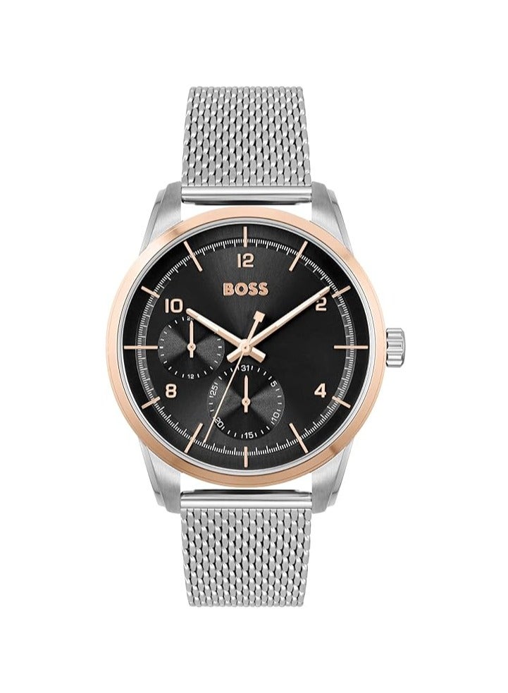 BOSS BOSS Analogue Multifunction Quartz Watch for Men with Silver Stainless Steel mesh Bracelet - 1513961 - Image 1