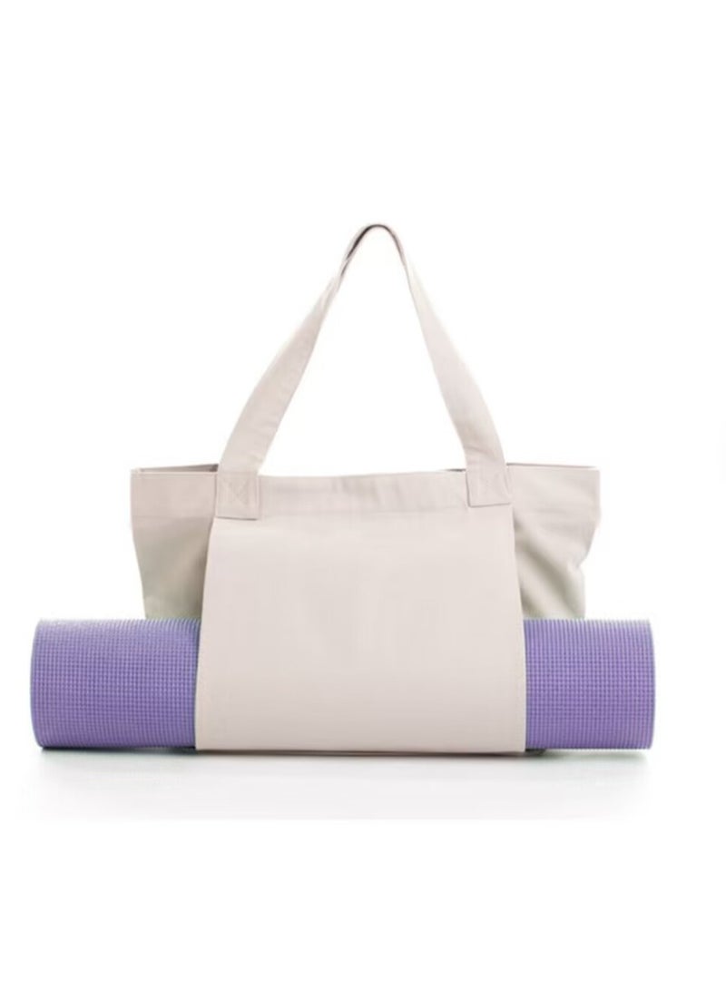 Generic Yoga Pilates Pad Bag Canvas Tote Bag Outdoor Workout Gear Travel Yoga Mat Shoulder Bag 