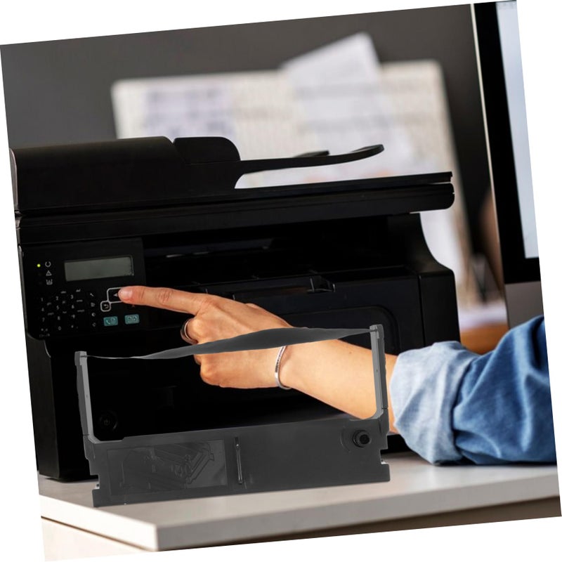 Black Ink Ribbon Holder Wear Resistant Ultra Sharp Printing Compatible Printers - Image 3