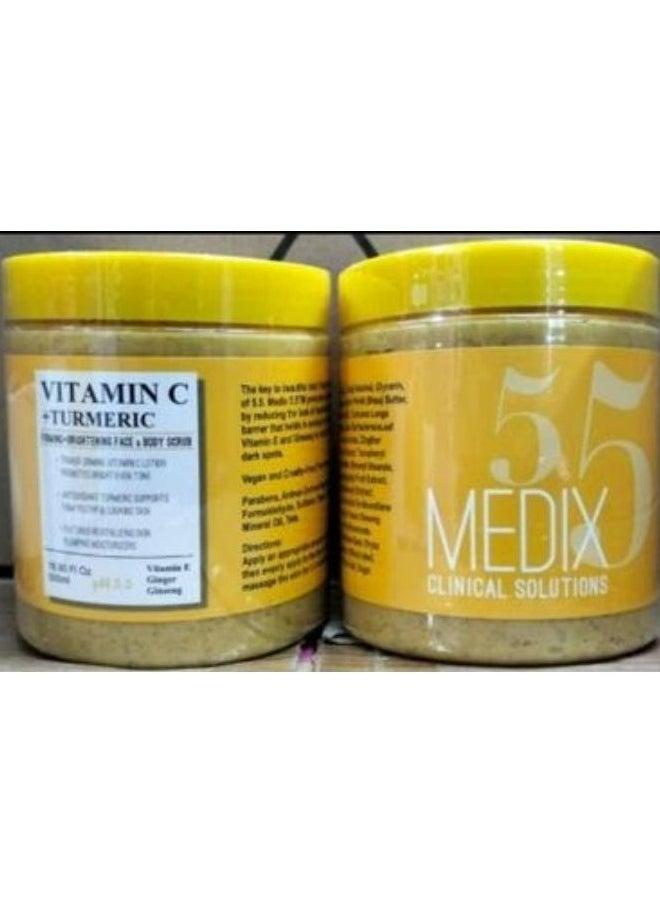 Medix 5.5 Vitamin C + Turmeric Firming + Brightening Body Scrub 500 ML  - Image 2