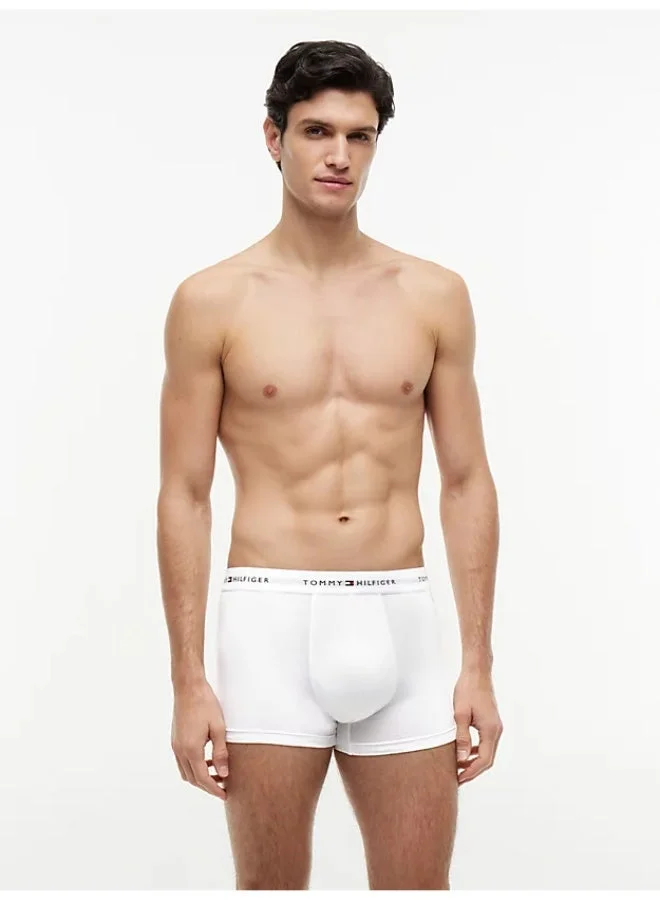 Tommy Hilfiger Primary Red/White/Desert Sky 3-Pack Signature Repeat Logo Waistband Trunks for Men | Best Price UAE