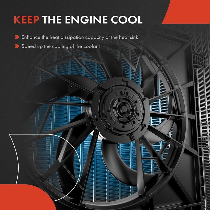 A-Premium Engine Radiator Cooling Fan Assembly for Kia Sportage - Image 5