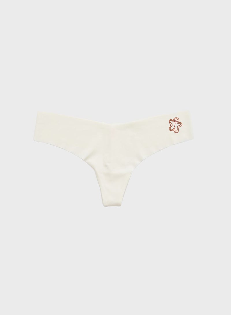 Aerie Graphic Detail Thong - Image 1