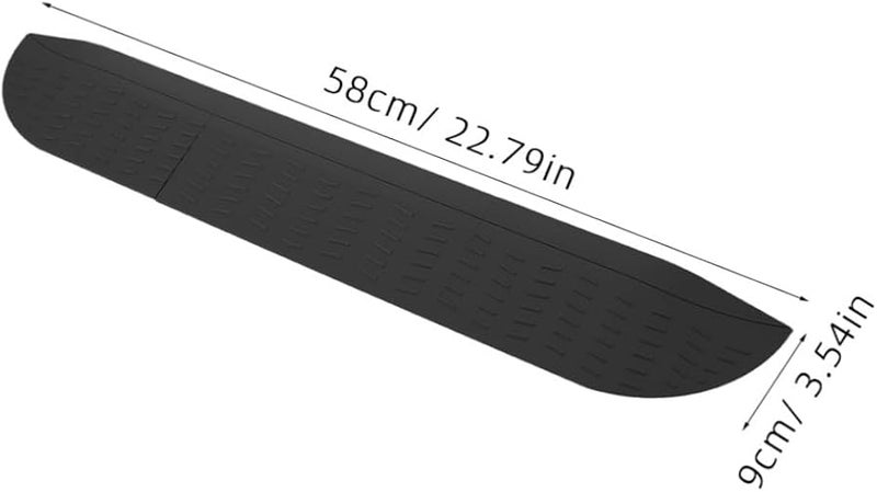 منحدر الكرسي المتحرك الأسود المجهز للدراجات البخارية سهلة التركيب والانتقالات السلسة فوق الدرجات - Image 3