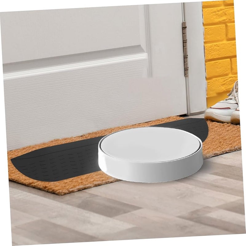 منحدر الكرسي المتحرك الأسود المجهز للدراجات البخارية سهلة التركيب والانتقالات السلسة فوق الدرجات - Image 5