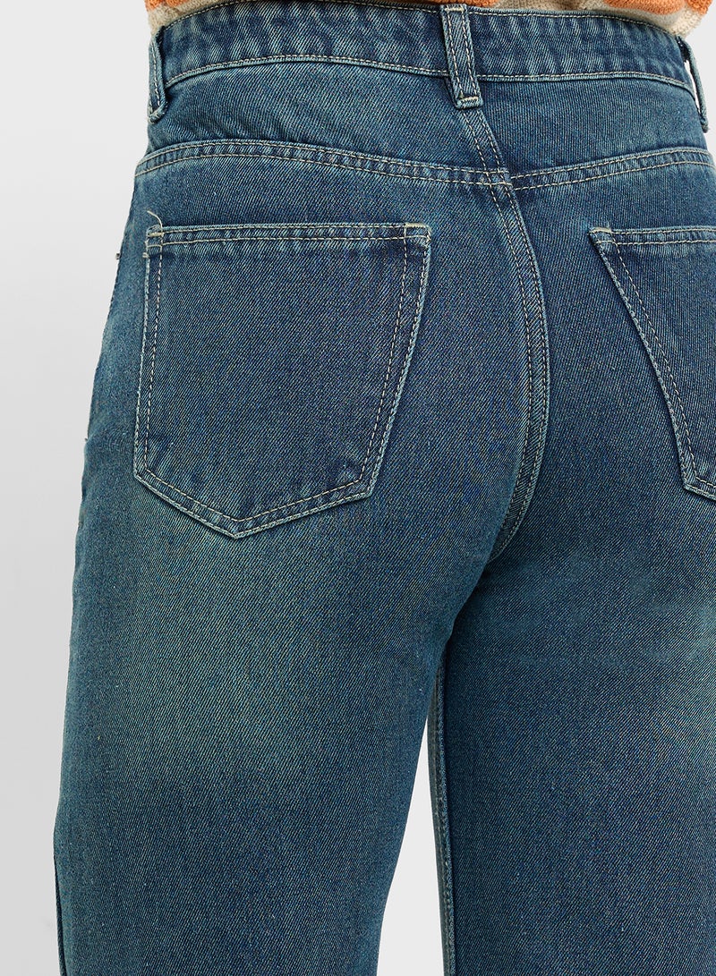 جينجر جينز واسع بخصر متوسط وطول الكاحل - Image 5