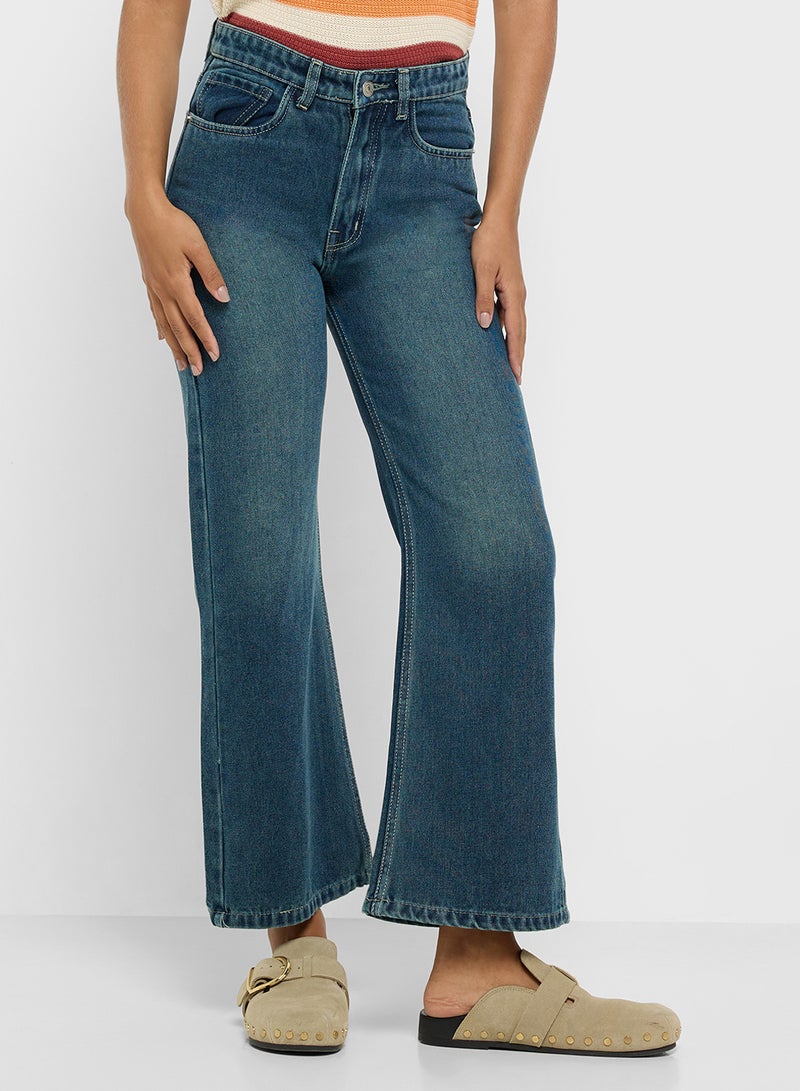 جينجر جينز واسع بخصر متوسط وطول الكاحل - Image 2