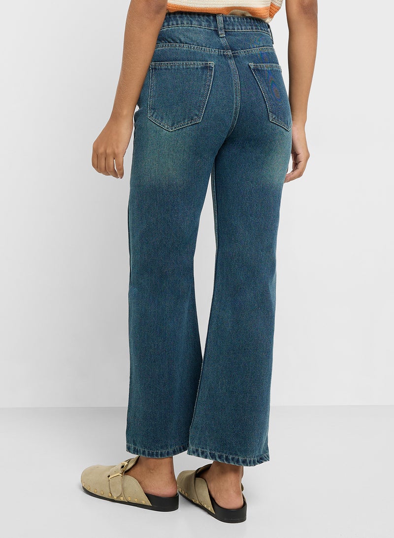 جينجر جينز واسع بخصر متوسط وطول الكاحل - Image 3