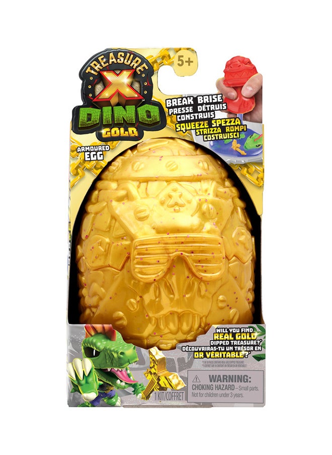 Treasure X Dino Gold S4 Armored Egg Pk  - Image 1
