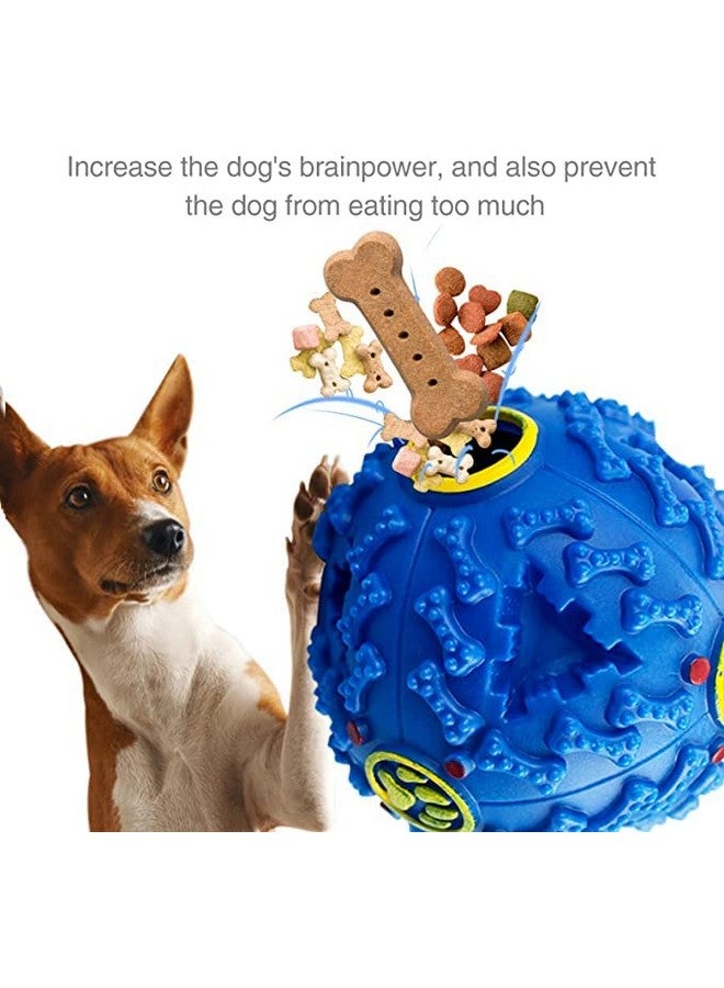 كرات مكافأة للكلاب، لعبة توزيع مكافأة مطاطية للكلاب التي تمضغ بقوة، ألعاب ألغاز تفاعلية بطيئة التغذية لتنظيف الأسنان (متعددة الألوان) - Image 3