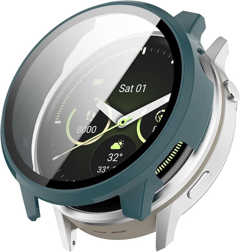 White Smartwatch Cover Shell Screen Protector Glass Film for 4 41mm Scratchproof Case - Image 4