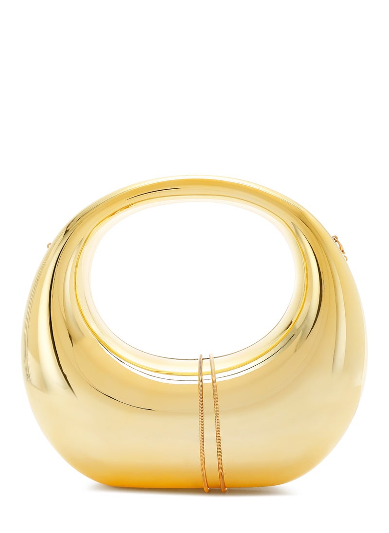 London Rag Acrylic Metallic Clutch Bag in Gold  - Image 1