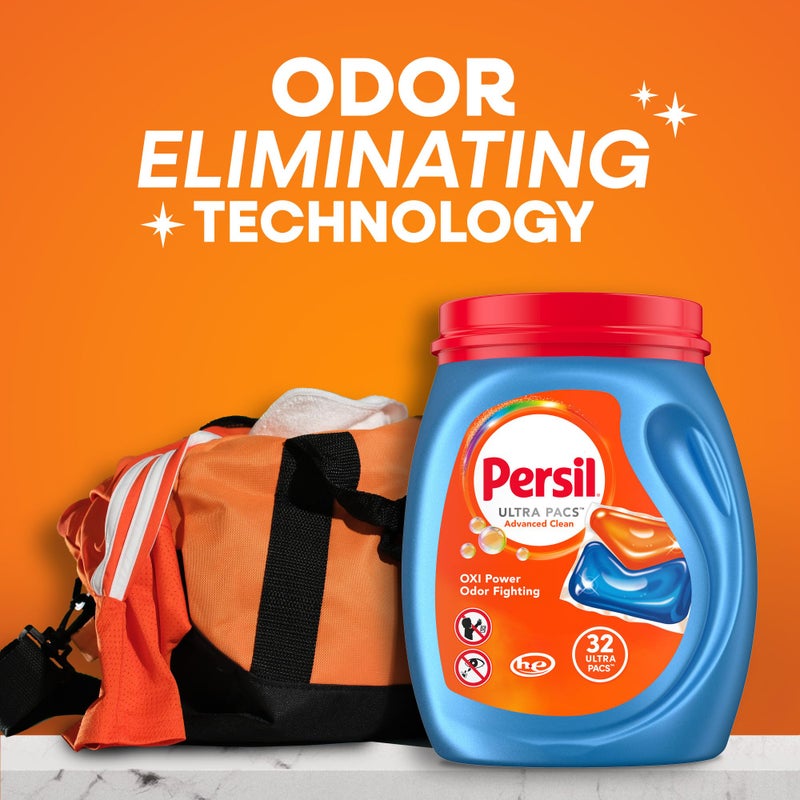 Persil Ultra Pacs Advanced Clean Oxi+Odor Power Laundry Detergent, 80 count - Image 4