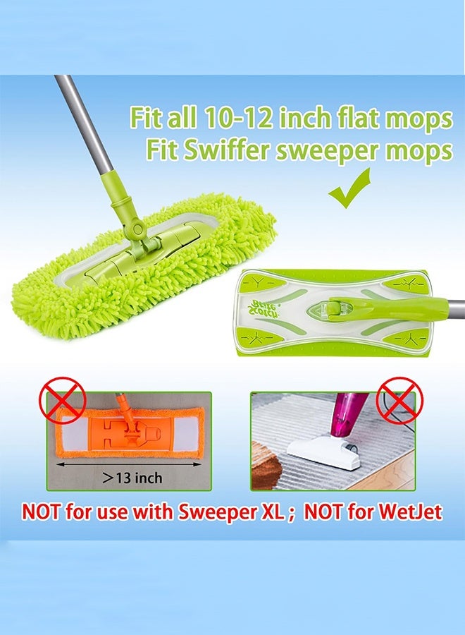 Sweet Life Reusable Dry Sweeping Cloths Microfiber Wet Mop Pads Compatible with Swiffer Sweeper Mop Replacement Sweeping Mopping pad Refills for Hardwood Surface Floor Cleaning (3PCS) - Image 5