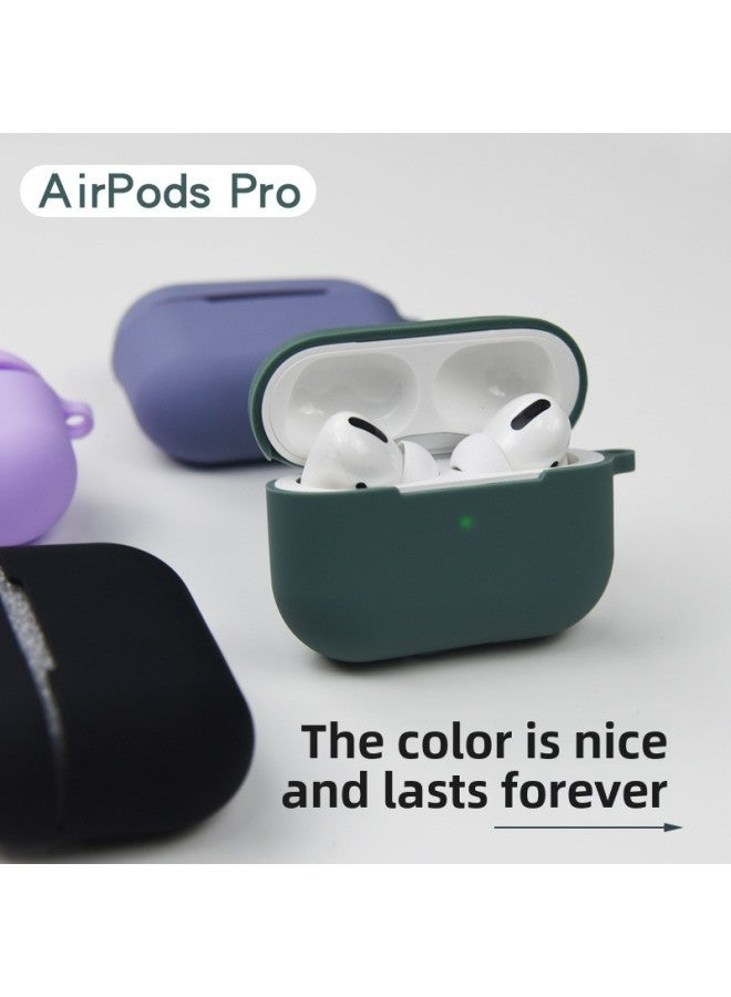 Airpods Pro Headphone Case For Apple 3 Generation Bluetooth Headset Silicone Protective Case Airpods Protective Case-Colour:Rock Gray-Applicable Model:Airpods Pro  - Image 3