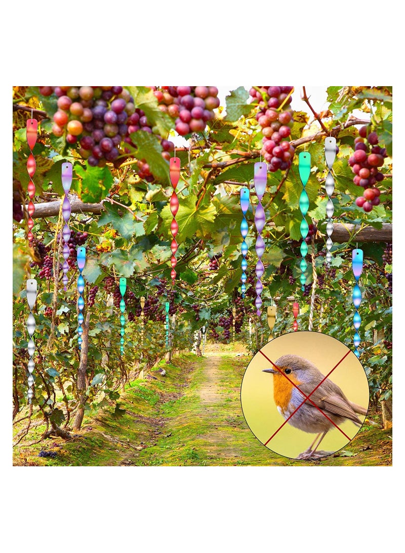 إكسفور تعليق 18 قطعة تعكس دوامة الرعب لمنع الطيور من البقاء بعيدا عن حديقة المنزل - Image 2