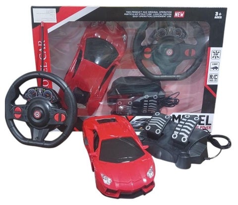 Large Kids Sports Car with Remote Control and Gas Pedal - Large Kids Sports Racing Car (Multiple Colors) - Racing Car with Gas Pedal - Car with Motion Pedals for Racing and Interactive Driving Lovers - Large Kids Racing Car with Hand Control - Realistic Design and Strong Wheels for Fun and Safe Driving - Large Kids Sports Car Games - Large Realistic Design for Kids for Speed ​​and Adventure Lovers - Fun Interactive Driving Game for Kids with Strong Wheels - Large Kids Racing Car