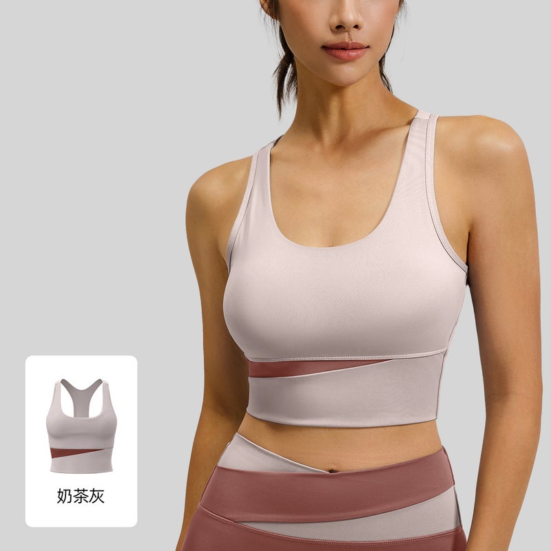 Juyitang Removable Chest Pad Beauty Back Fitness Sports Underwear Yoga High Strength Shockproof Sports Bra - Image 1