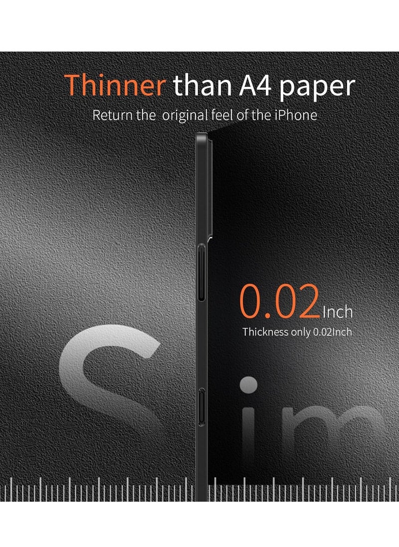 ELTRAZONE iPhone 16 Plus Slim Case, 0.2mm Fit [Paper-Thin] Lightweight Case Matte Finish PP Back Cover Protection [Anti-Fingerprints & Yellowing], Compatible with iPhone 16 Plus 6.7 Inch – Black - Image 2
