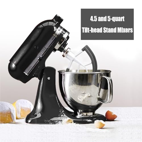 Vaxaape Flex Edge Beater for KitchenAid,Mixer Attachement Compatible With KitchenAid,Mixer Accessory,Fits Tilt-Head Stand Mixer Bowls For 4.5-5 Quart Bowls,Beater With Silicone Edges,Grey - Image 5