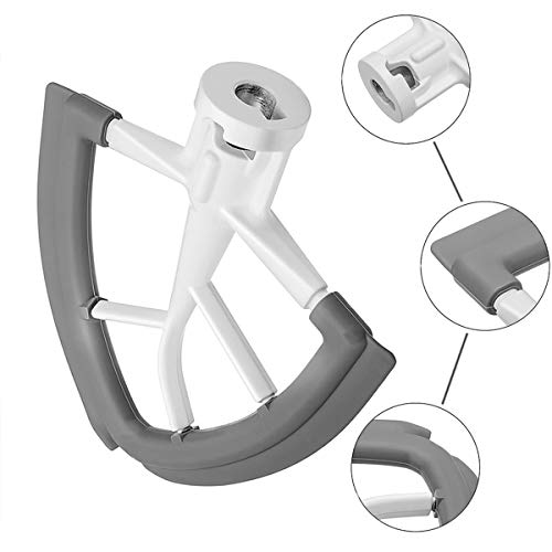 Vaxaape Flex Edge Beater for KitchenAid,Mixer Attachement Compatible With KitchenAid,Mixer Accessory,Fits Tilt-Head Stand Mixer Bowls For 4.5-5 Quart Bowls,Beater With Silicone Edges,Grey - Image 3