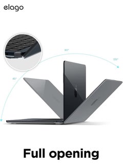 Elago Slim Hard for MacBook Air M2 (2022) 13.6 inch (A2681) Case Cover Ultra Slim, Full Protection, Access to All Features - Dark Gray  - Image 5