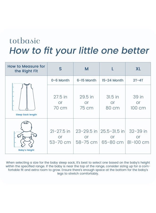 TOTBASIC Toddler Sleep Sack 0.5 TOG, Wearable Blanket Baby Sleeping Bag 2t-4t with 2-way Safe Zipper, Ultra Soft All Season Sleepsacks, Chalky Mushroom Dinosaurs, 2 Pack - Image 5